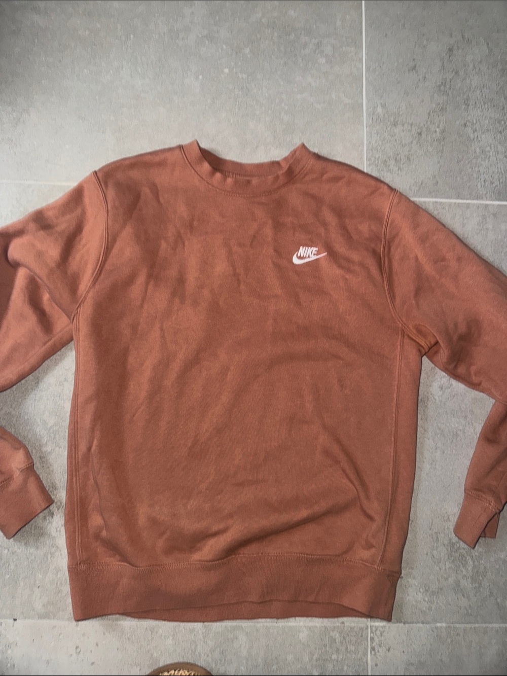 Nike Crewneck Sweater in Rare Rose color with White Logo